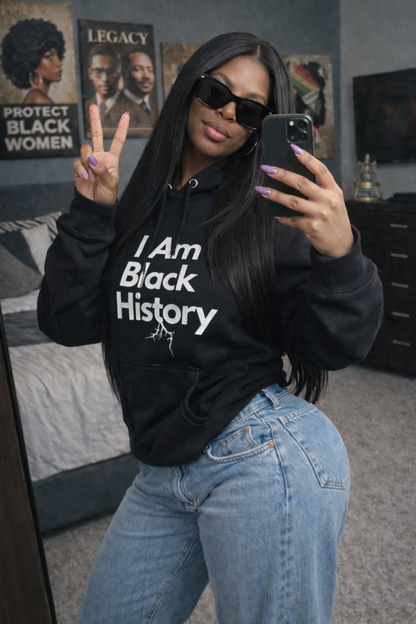"I Am Black History" Eco Raglan Hoodie
