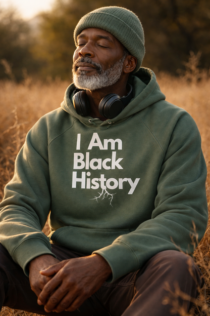 "I Am Black History" Eco Raglan Hoodie