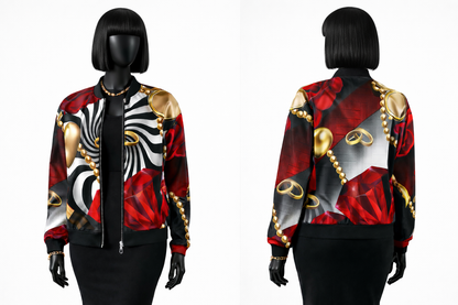 Women's Aesthetic Lightweight Bomber Jacket