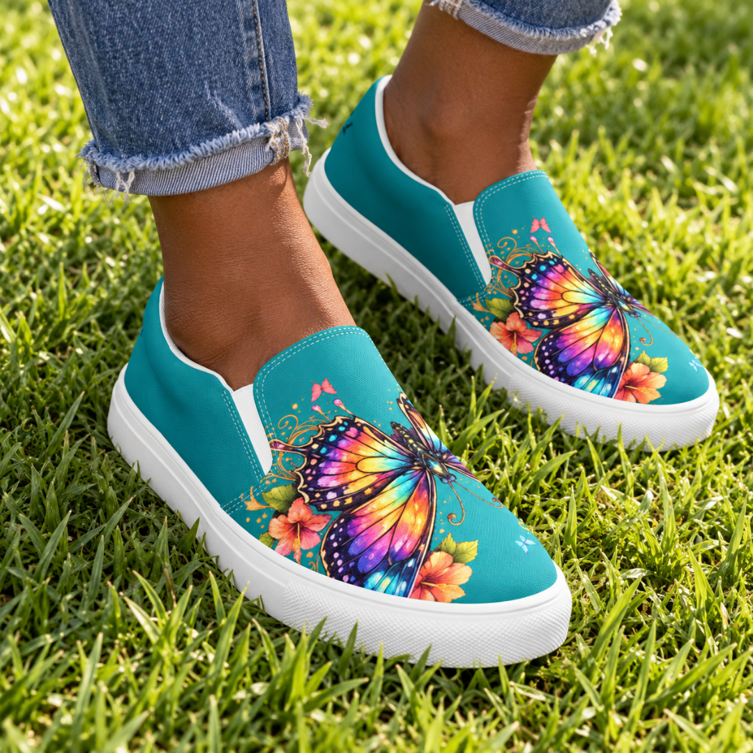 Eastern Blue Women's Canvas Slip-ons