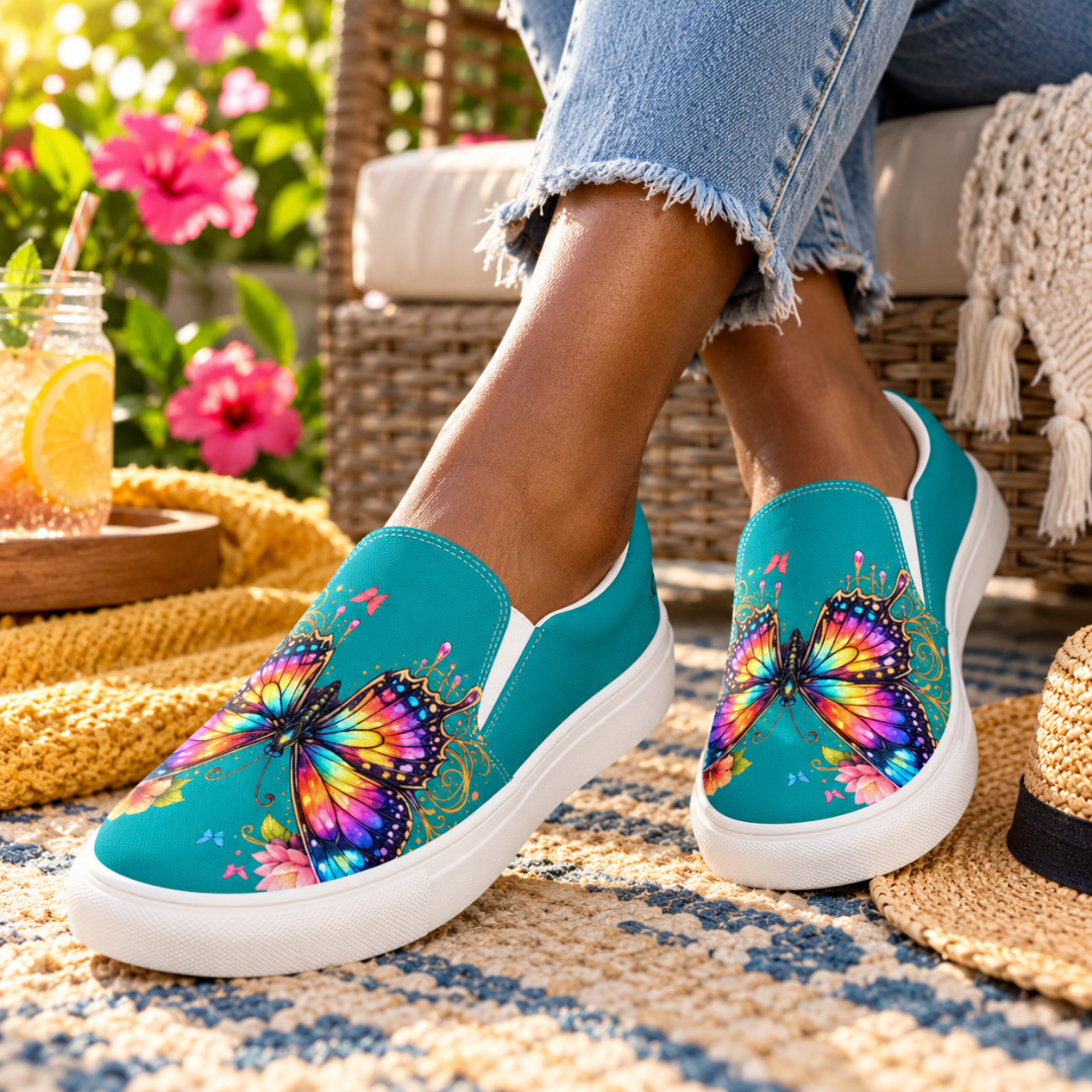 Eastern Blue Women's Canvas Slip-ons