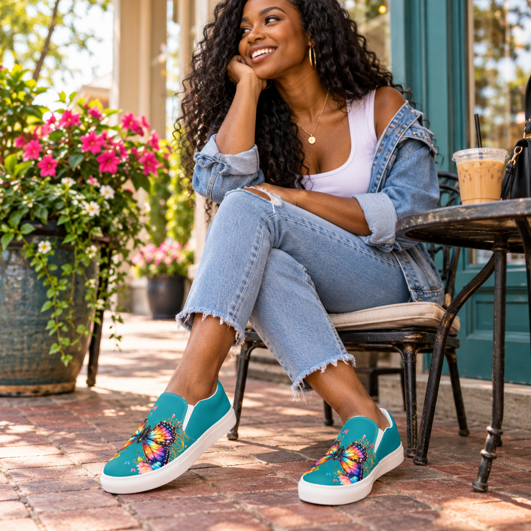 Eastern Blue Women's Canvas Slip-ons