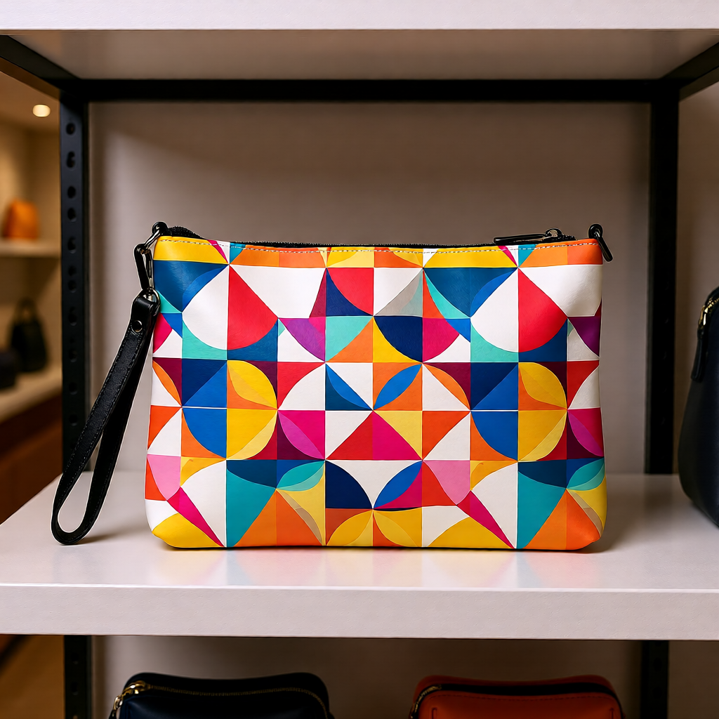 Geometric Crossbody Shoulder Strap Bag