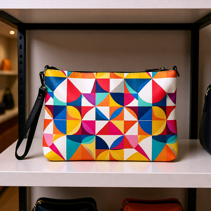 Geometric Crossbody Shoulder Strap Bag