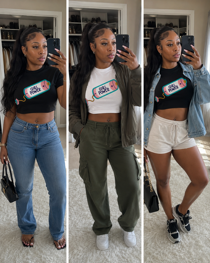 Girl Power Women's Crop T-shirt