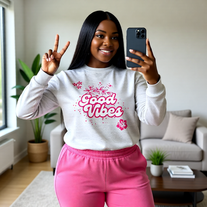 Good Vibes' Women's Crew Neck Sweatshirt
