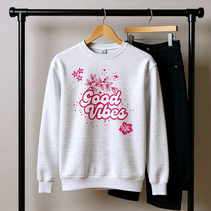 Good Vibes Women's Crew Neck Sweatshirt
