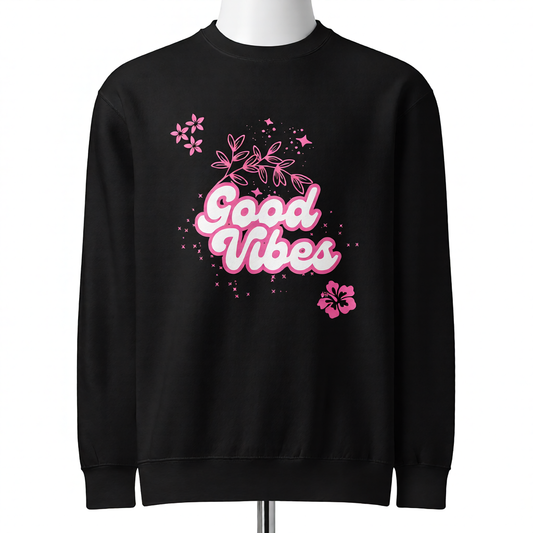 Good Vibes Women's Crew Neck Sweatshirt