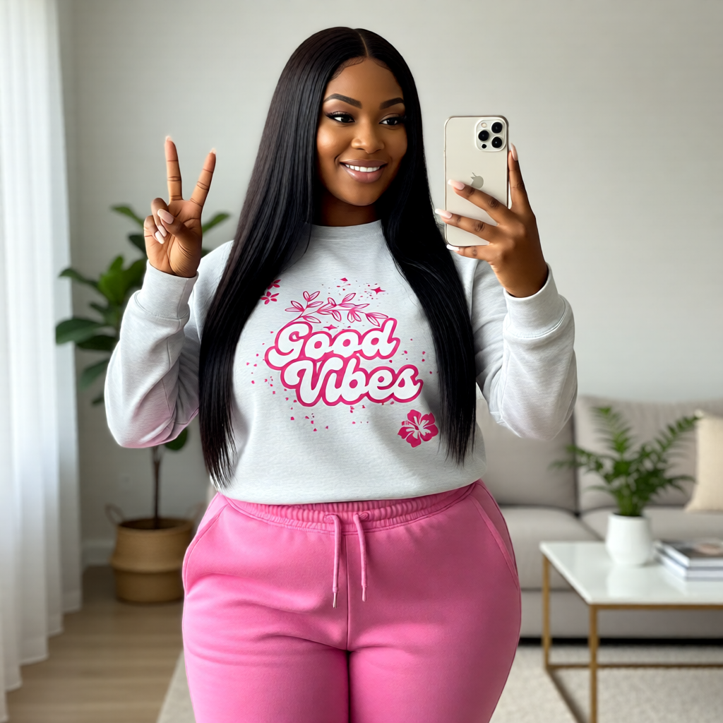 Good Vibes Women's Crew Neck Sweatshirt