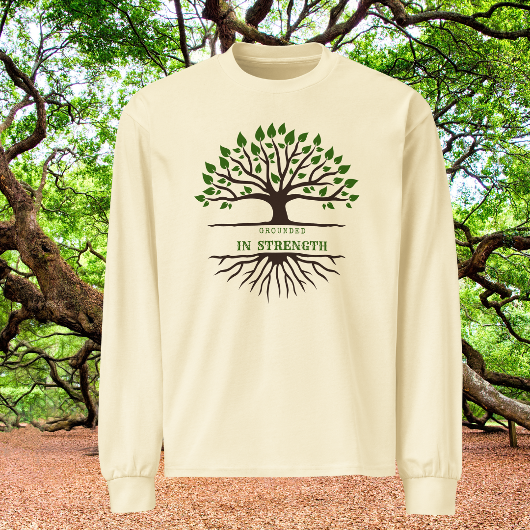 Grounded In Strength Heavyweight Long Sleeve Shirt