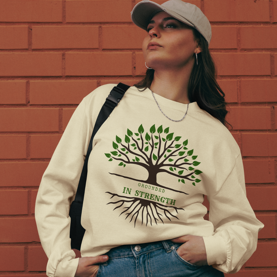 Grounded In Strength Heavyweight Long Sleeve Shirt