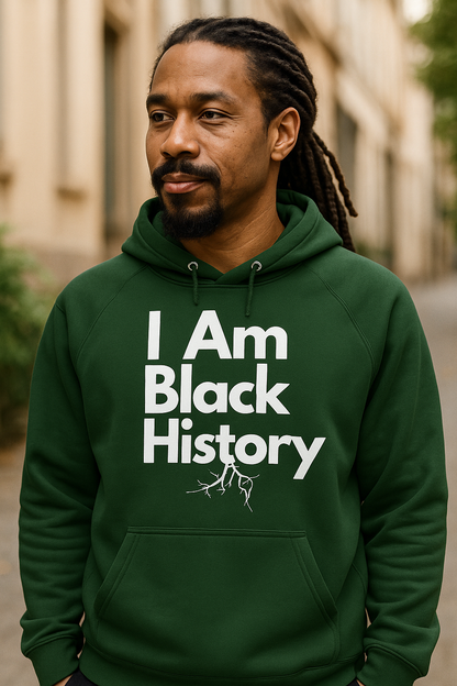 "I Am Black History" Eco Raglan Hoodie
