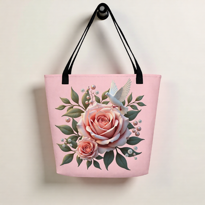 Large Floral Tote Bag
