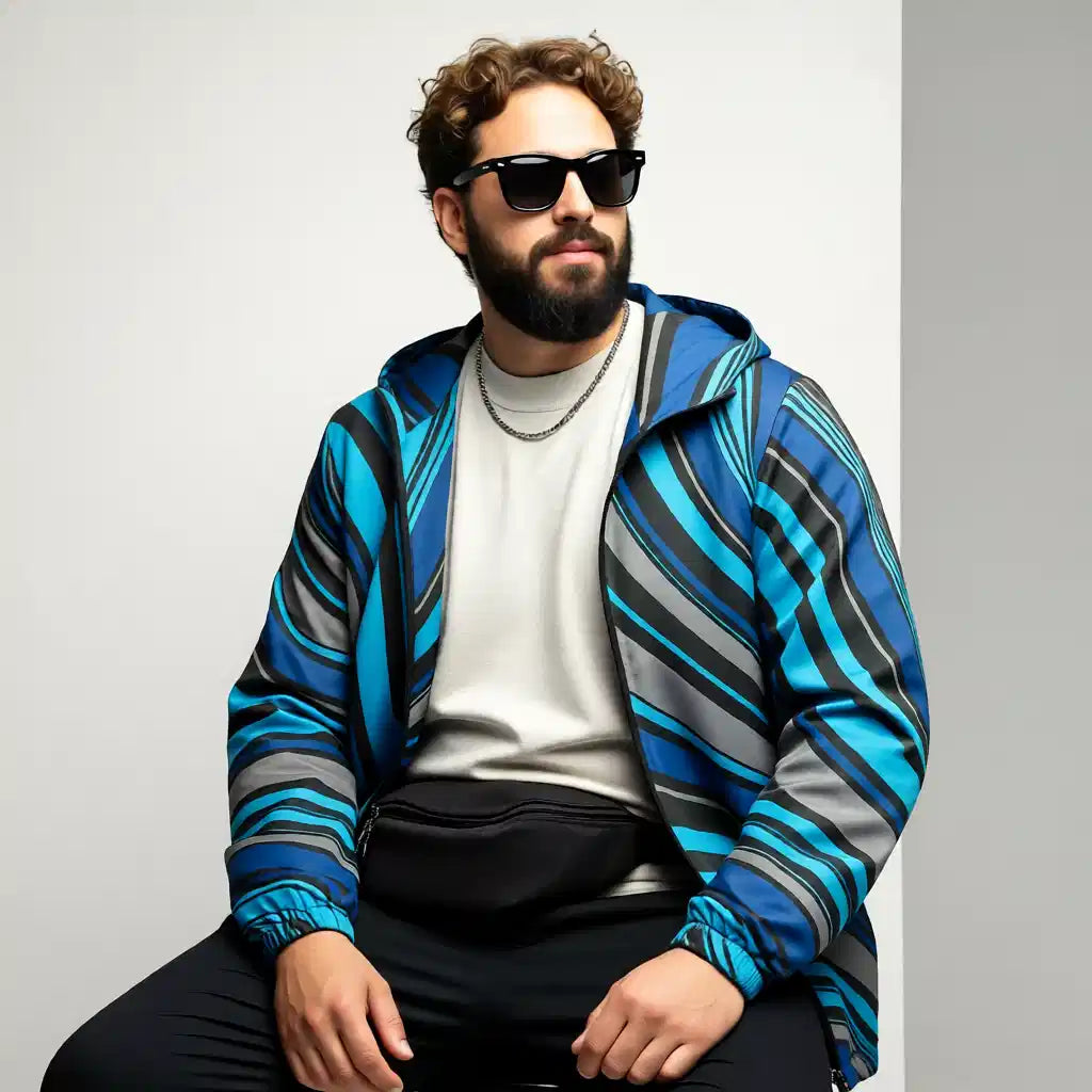 Men’s Stripe Windbreaker