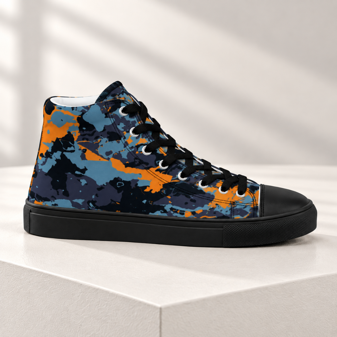 Men's Hightop Camo Canvas Sneakers
