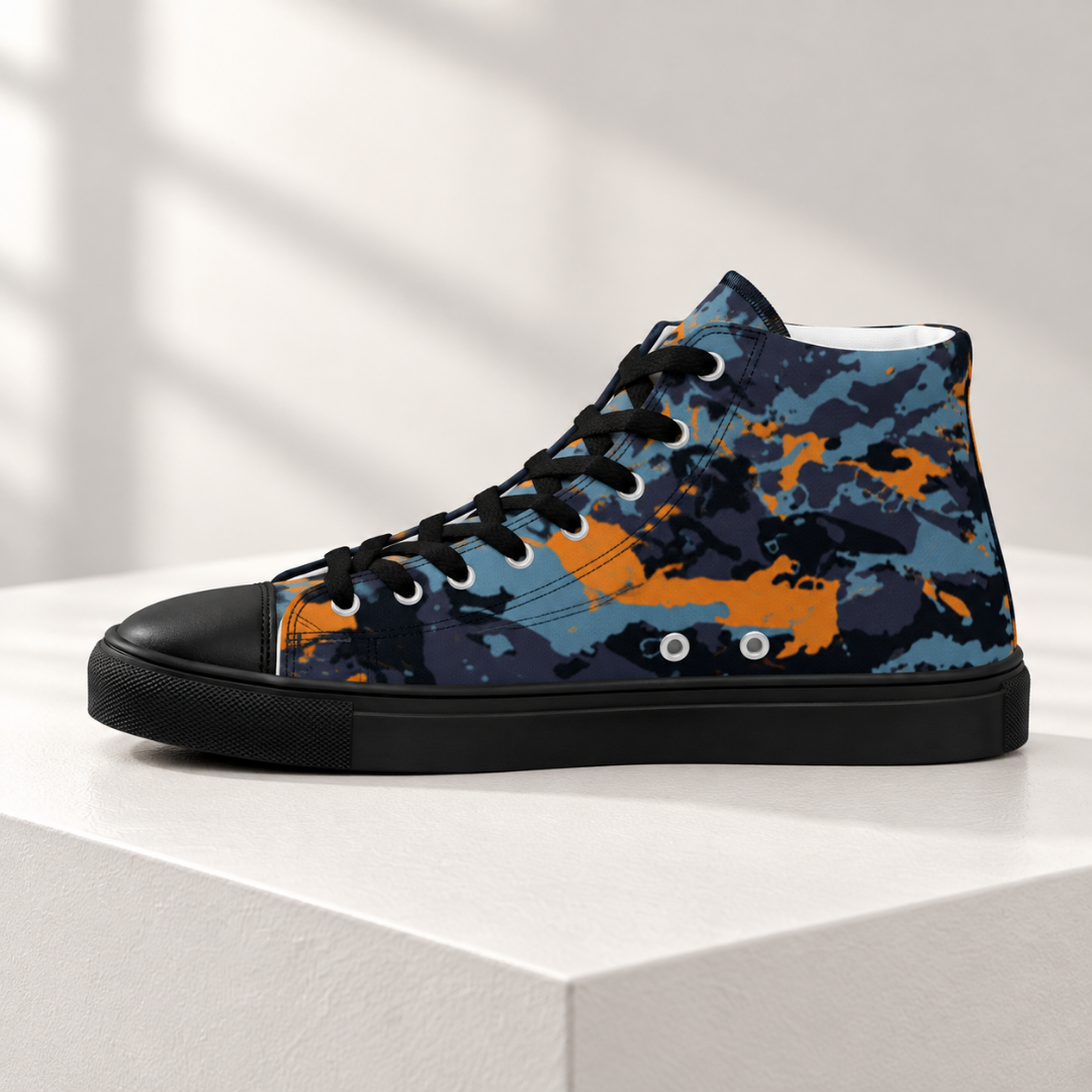 Men's Hightop Camo Canvas Sneakers