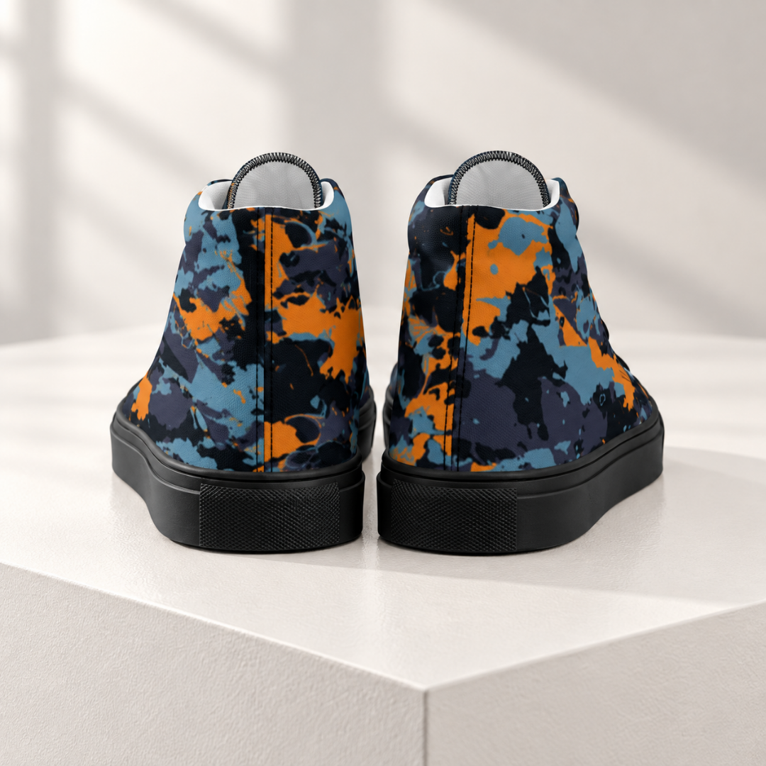 Men's Hightop Camo Canvas Sneakers