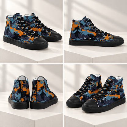 Men's Hightop Camo Canvas Sneakers