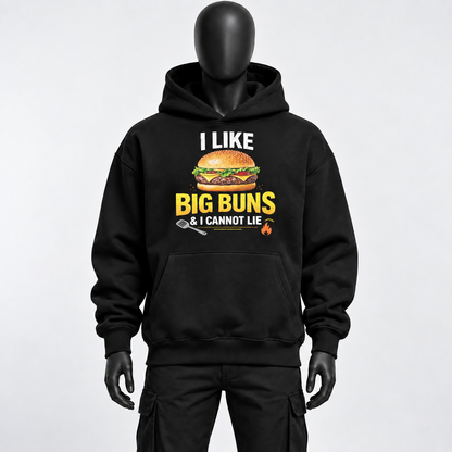 Novelty Oversized Heavyweight Men's Hoodie