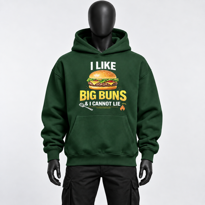 Novelty Oversized Heavyweight Men's Hoodie