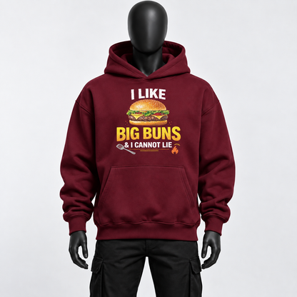 Novelty Oversized Heavyweight Men's Hoodie