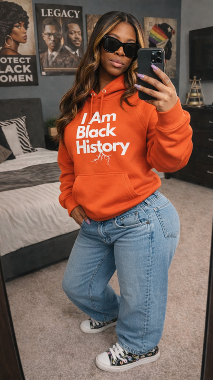 "I Am Black History" Eco Raglan Hoodie