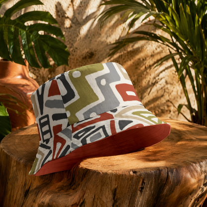 Roof Terracotta Reversible Bucket Hat
