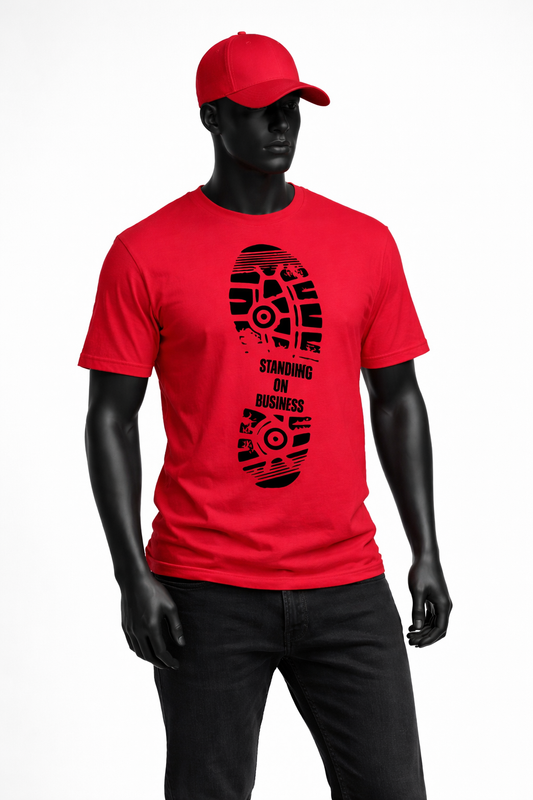 ‘Standing On Business’ Men's Fitted Tee