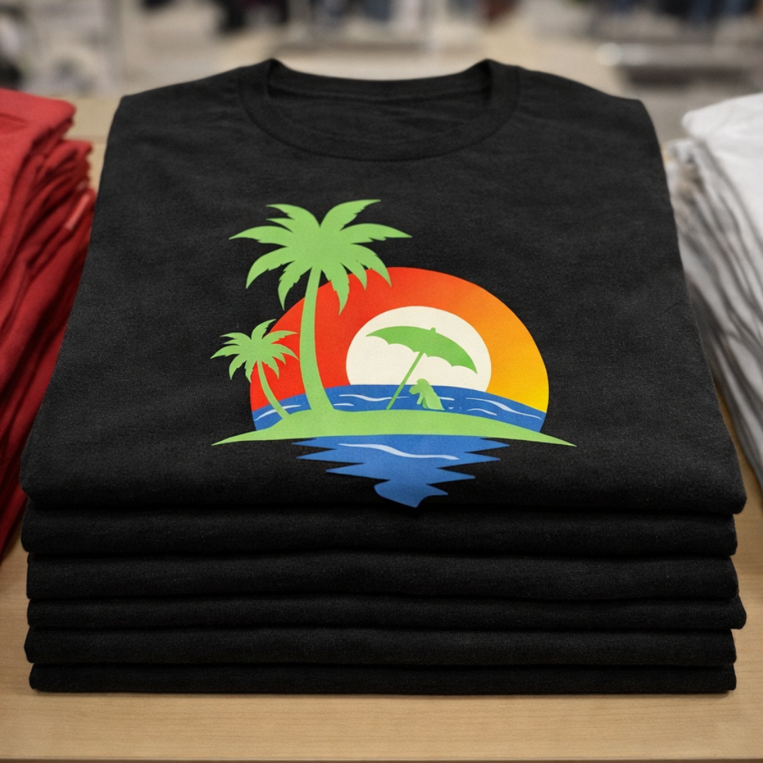 Sunsets and Palm Trees  Graphic Tee