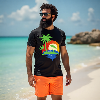 Sunsets and Palm Trees  Graphic Tee