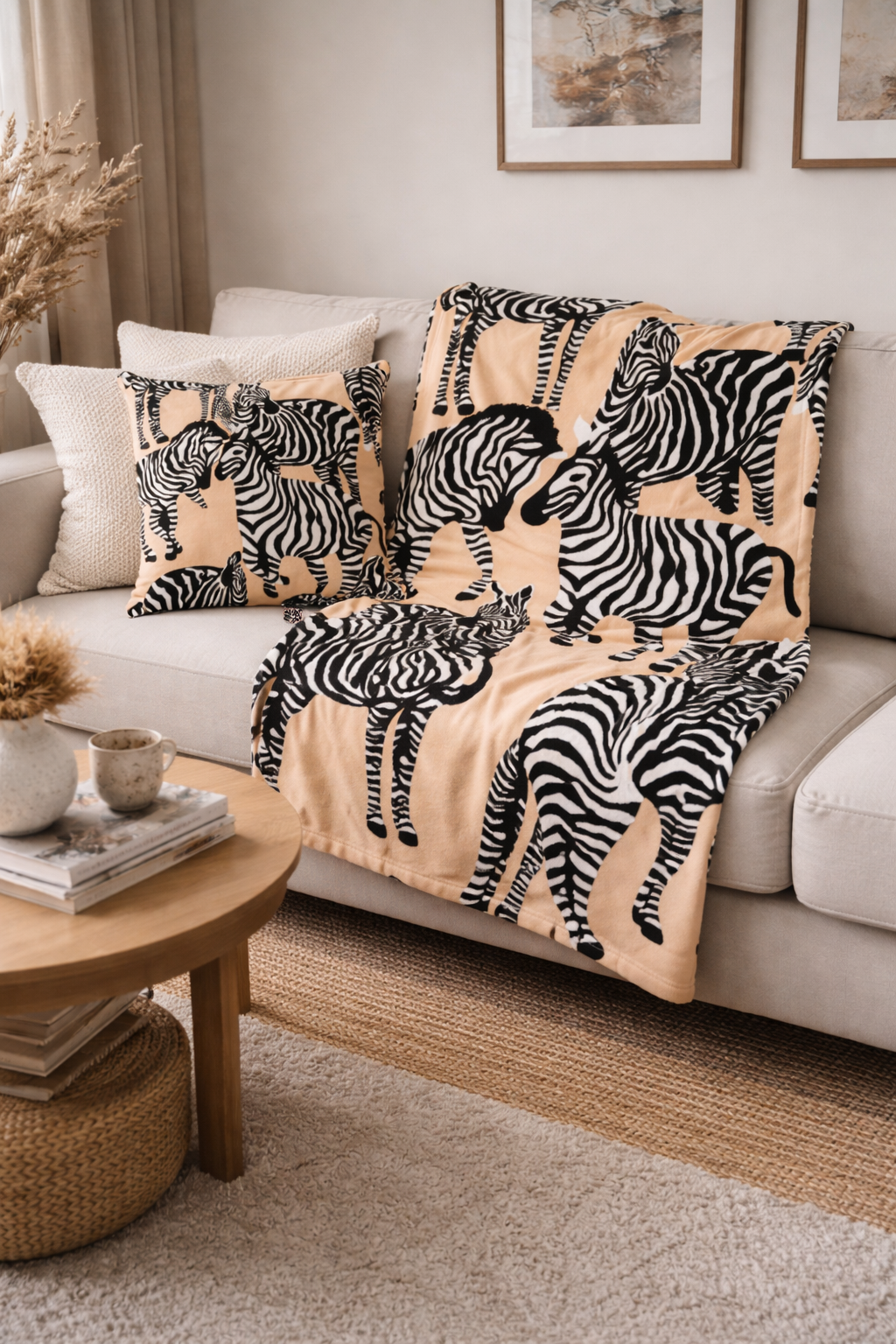 Wildlife Throw Blanket + Pillow