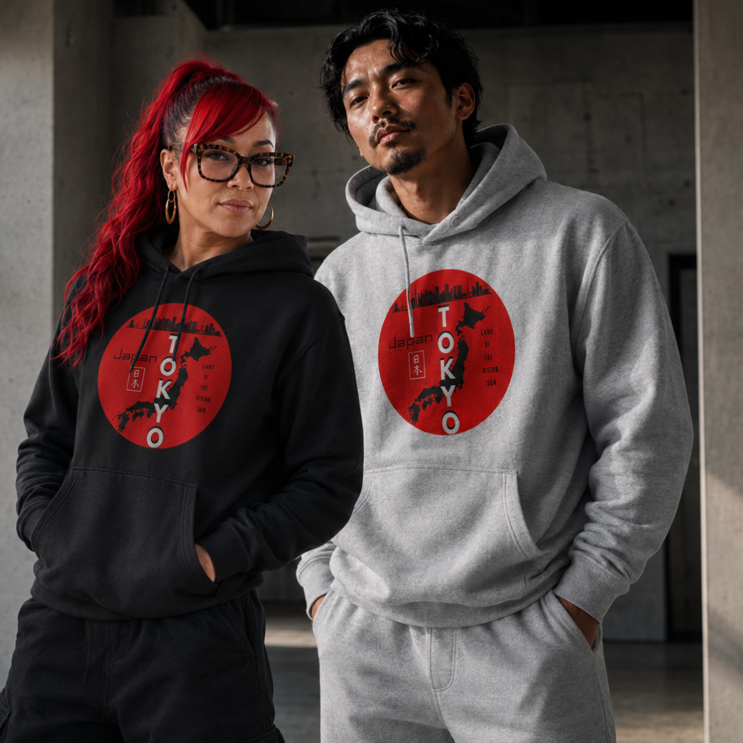 'Tokyo' Oversized Heavyweight Unisex Hoodie