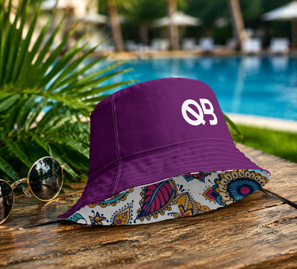 Tyrian Purple Reversible Bucket Hat