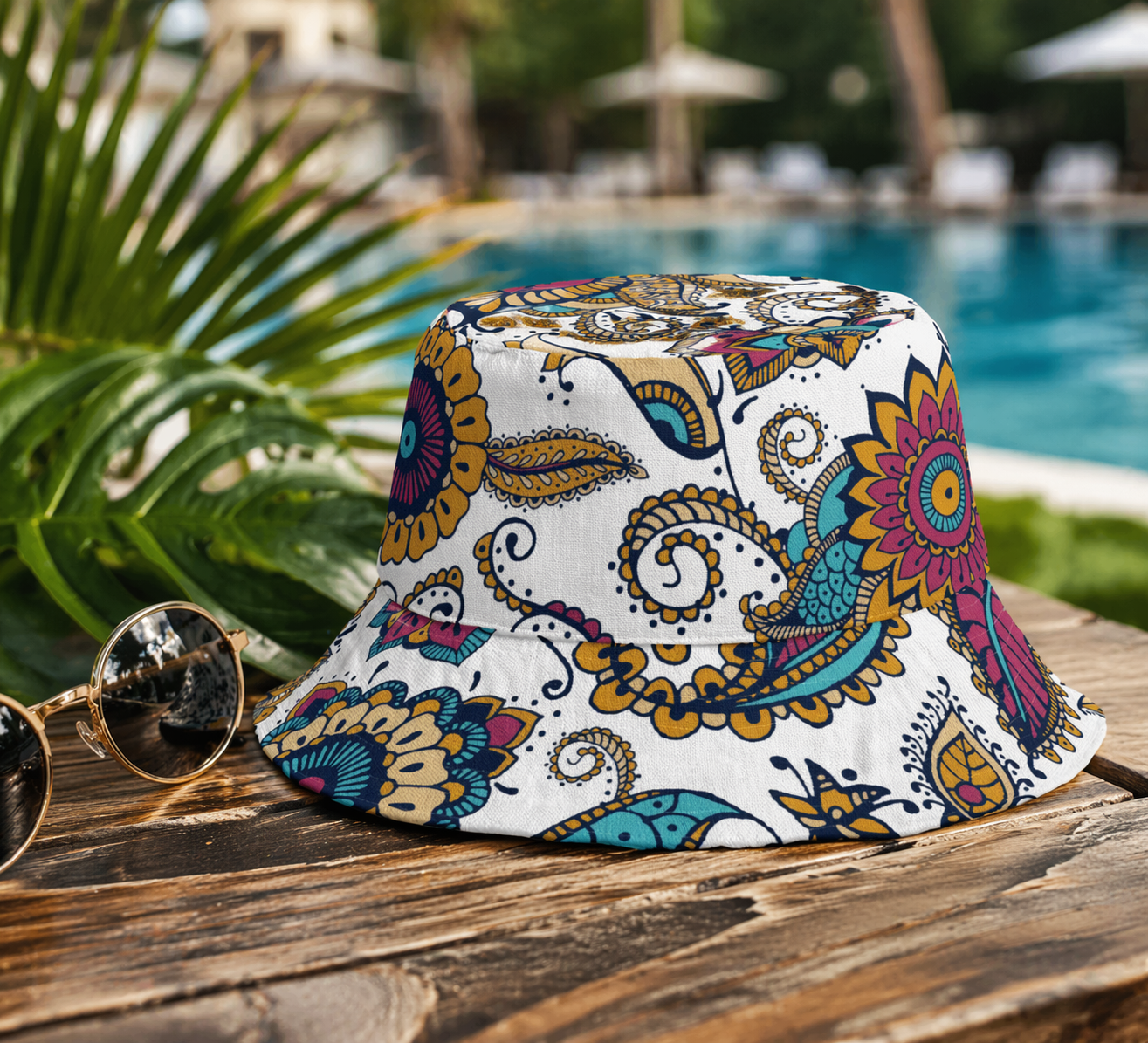 Tyrian Purple Reversible Bucket Hat