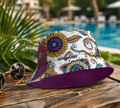 Tyrian Purple Reversible Bucket Hat