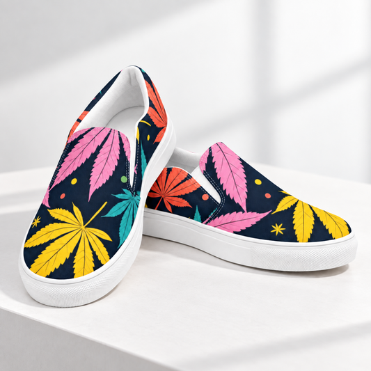 Women’s Cannibis Culture Canvas Slip-ons