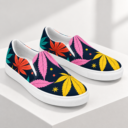 Women’s Cannibis Culture Canvas Slip-ons