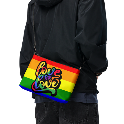 'Love Is Love' Crossbody Shoulder Strap Bag