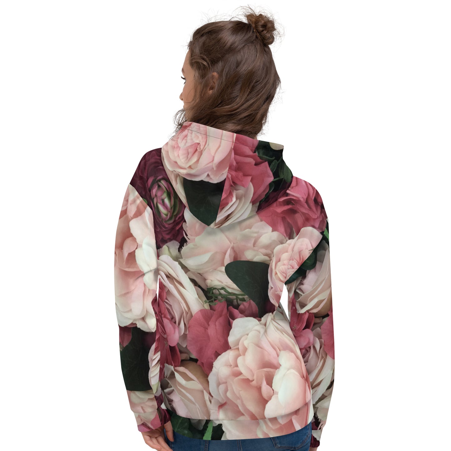 Brushed Fleece Rose Hoodie
