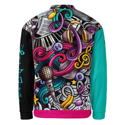 Rhythmic Vibes Bomber Jacket  🎶🔥