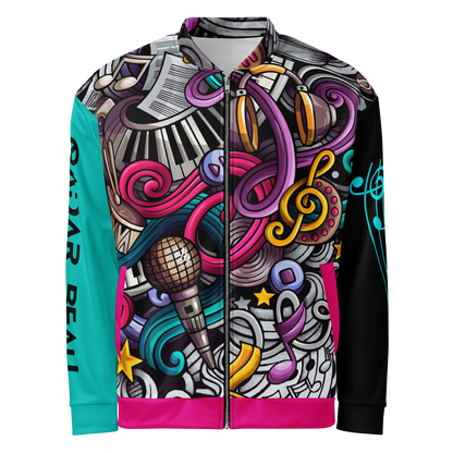 Rhythmic Vibes Bomber Jacket  🎶🔥