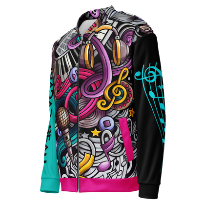 Rhythmic Vibes Bomber Jacket  🎶🔥