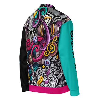 Rhythmic Vibes Bomber Jacket  🎶🔥