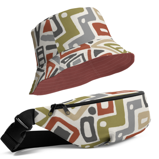 Bundle #6 Roof Terracotta Bucket Hat and Fanny Pack