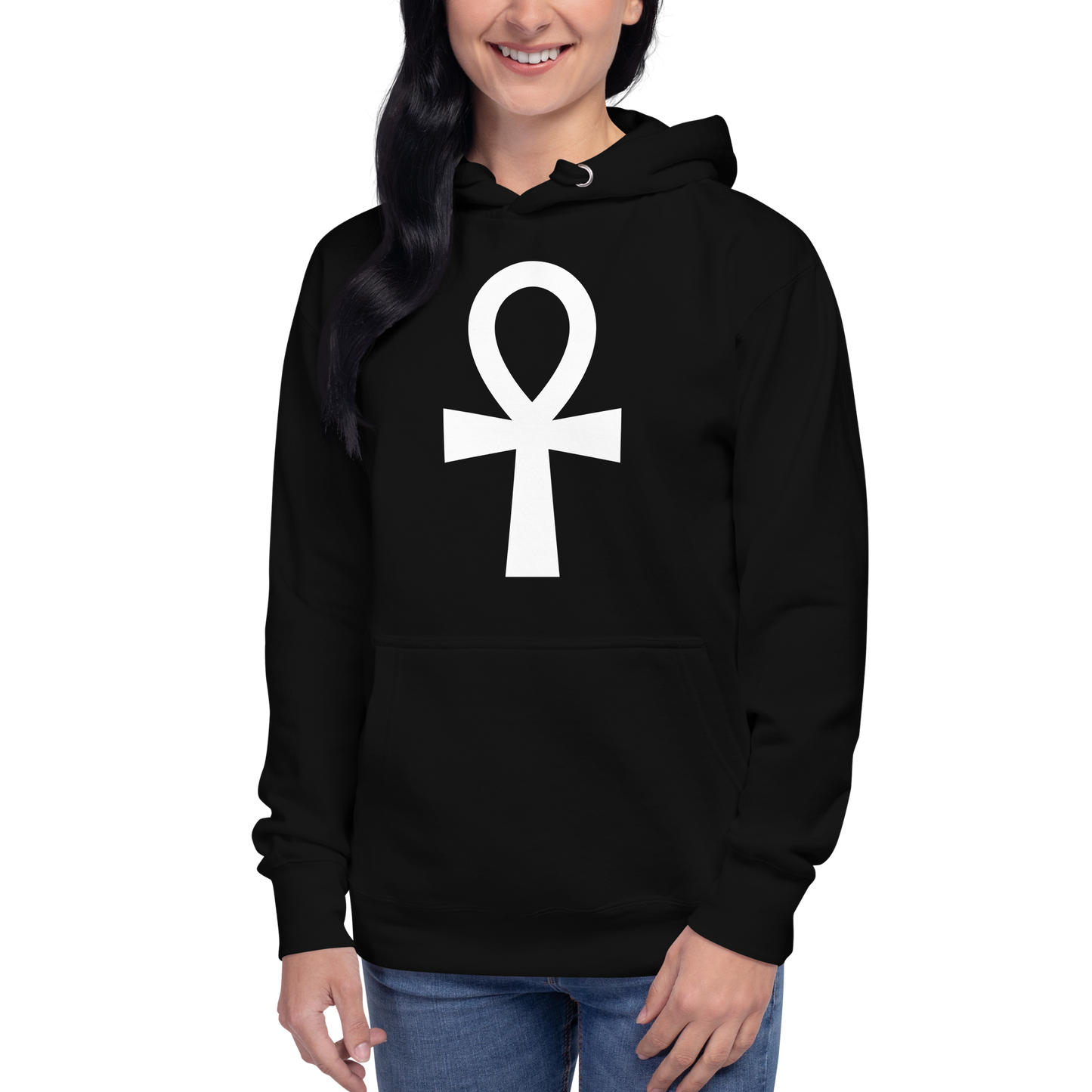 Ankh Drawstring Hoodie