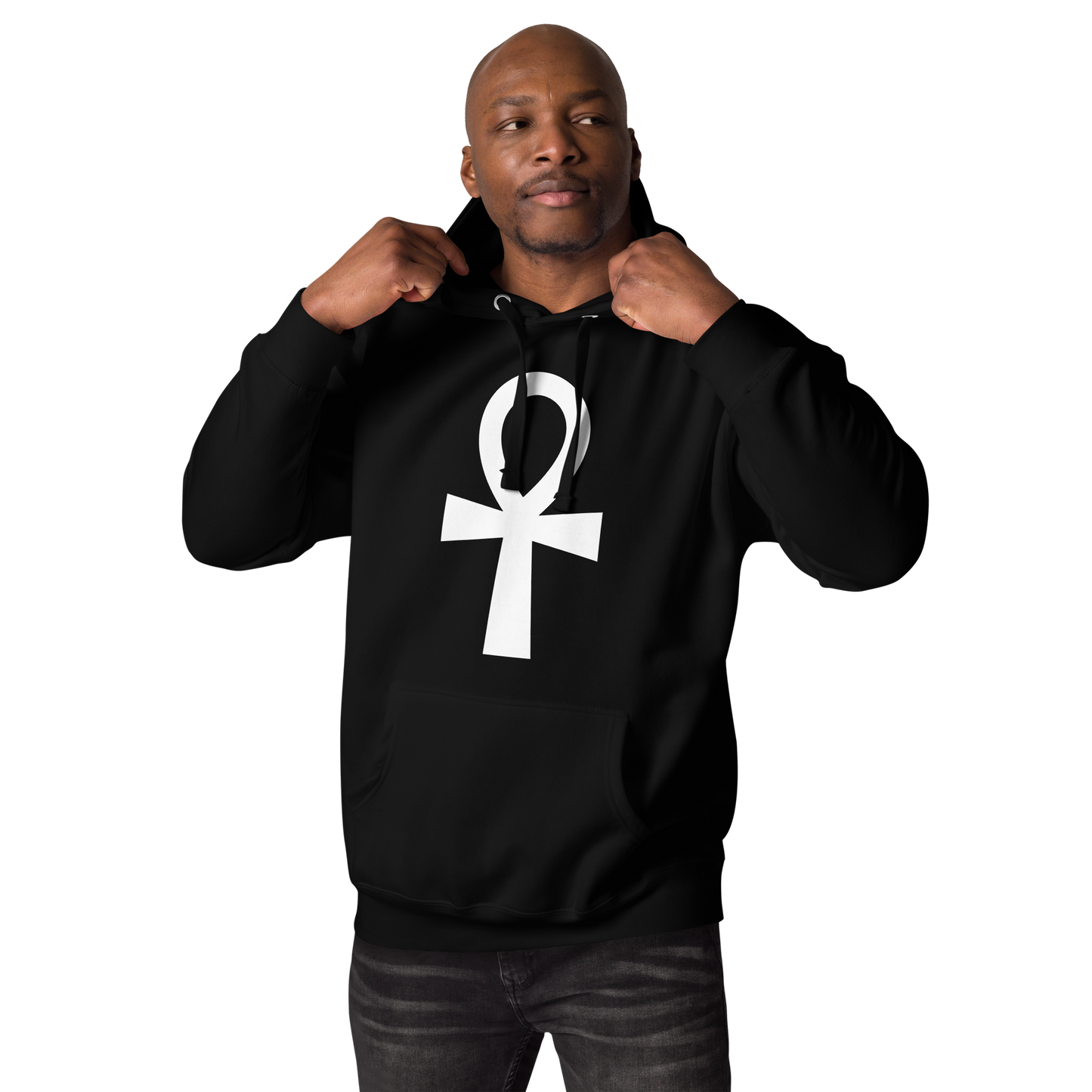 Ankh Drawstring Hoodie