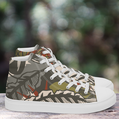 Foliage High Top Men's Canvas Sneakers