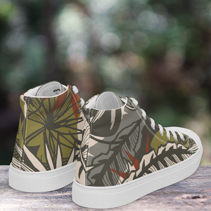 Foliage High Top Men's Canvas Sneakers
