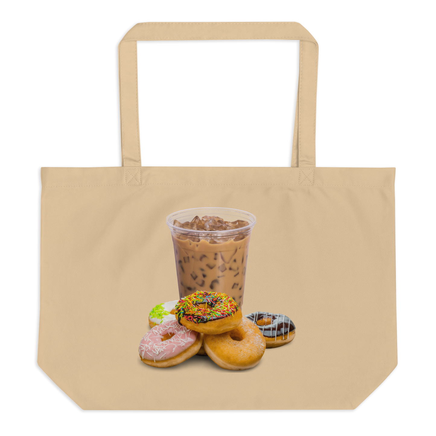 'Coffee' & Donuts' Organic Cotton Tote Bag