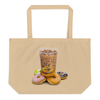 'Coffee' & Donuts' Organic Cotton Tote Bag
